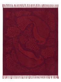 109386-4900; Vallila Viserrys-huopa Viininpunainen / 125x170 cm 