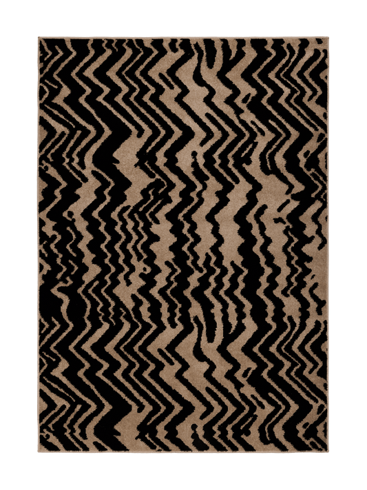 109364-1099; Vallila Zebra-matto Beige-musta / 160x230 cm 
