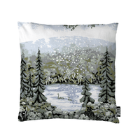 108836-6072; Vallila Muonio-koristetyynynpäällinen Sininen-vihreä / 43x43 cm 