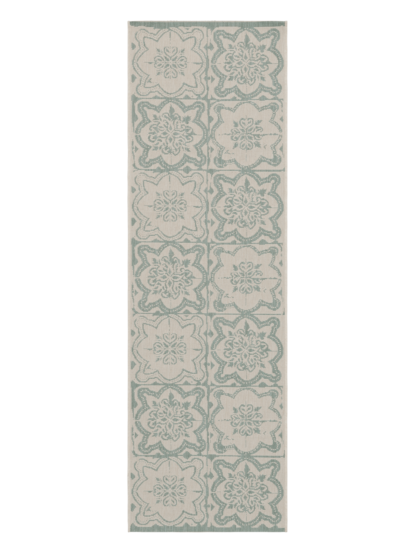 108594-7100; Vallila Kujakatti-käytävämatto Salvianvihreä / 80x250 cm 