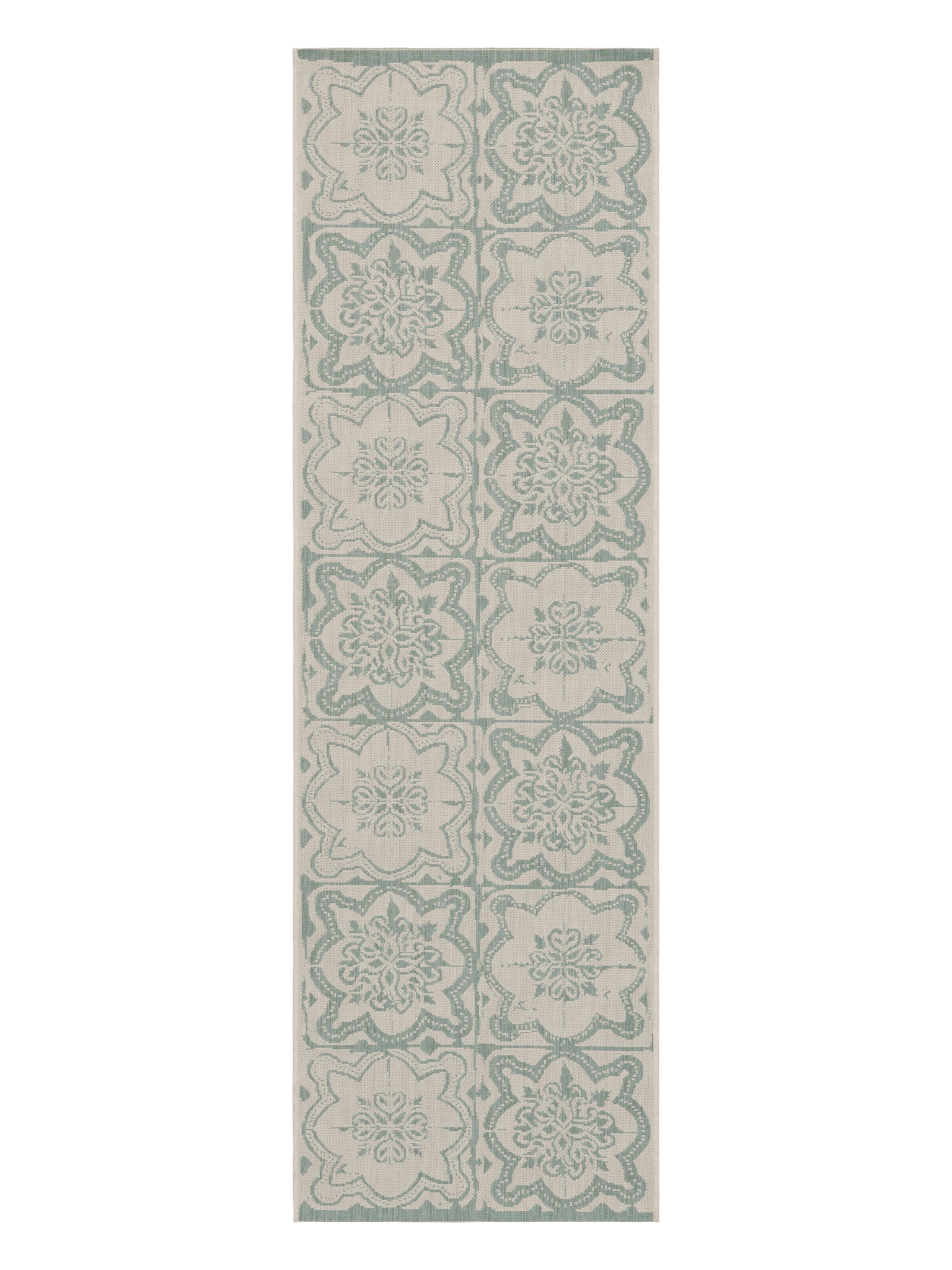 108594-7100; Vallila Kujakatti-käytävämatto Salvianvihreä / 80x250 cm 