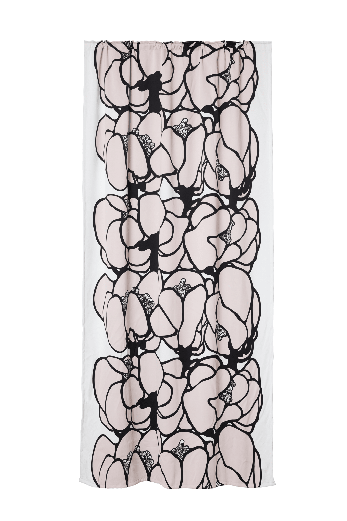 107212-140; Vallila Makeba-verho Beige / 140x250 cm 