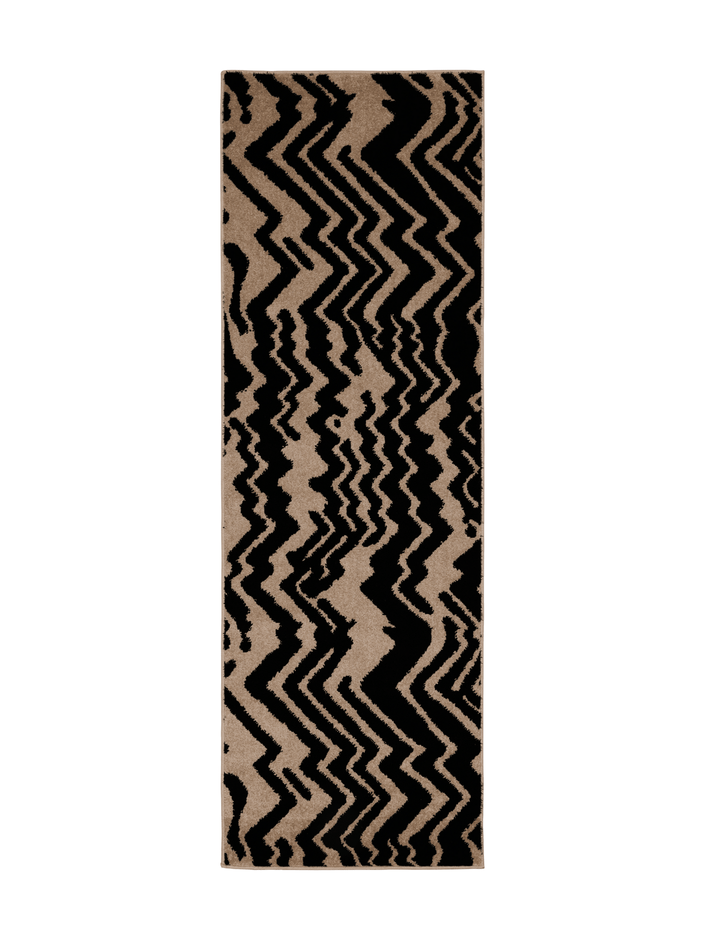 109363-1099; Vallila Zebra-käytävämatto Beige-musta / 80x230 cm 