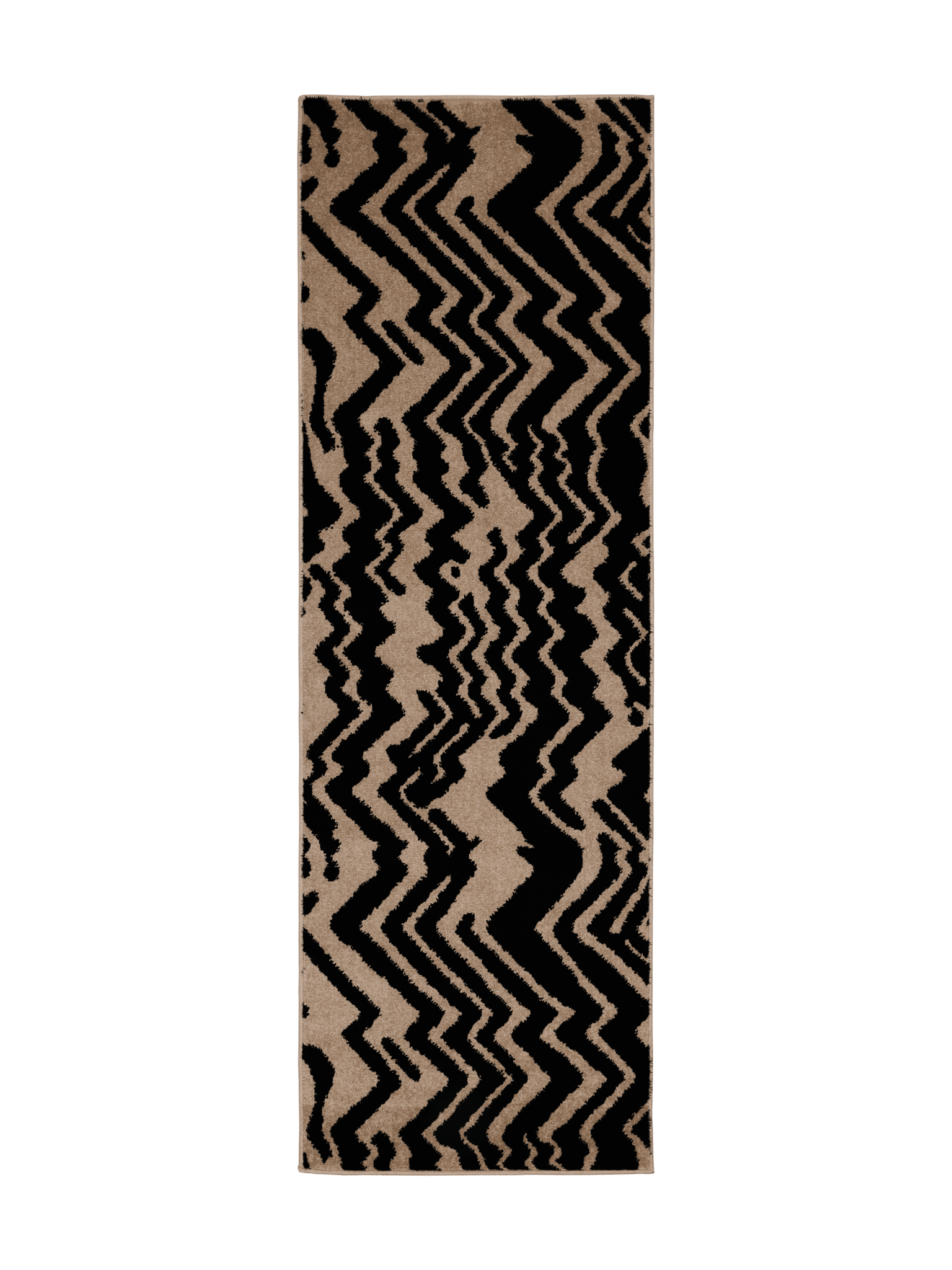 109363-1099; Vallila Zebra-käytävämatto Beige-musta / 80x230 cm 