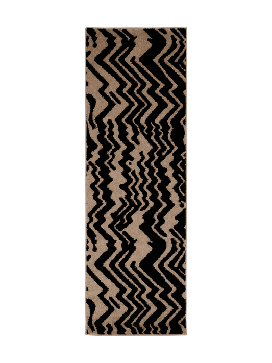 109363-1099; Vallila Zebra-käytävämatto Beige-musta / 80x230 cm 