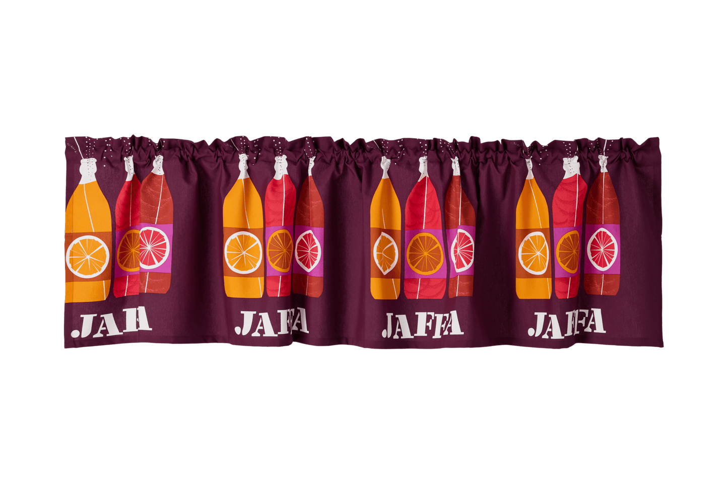 23310-100841-4900VA; Vallila Jaffa-verhokappa Viininpunainen / 60x250 cm 
