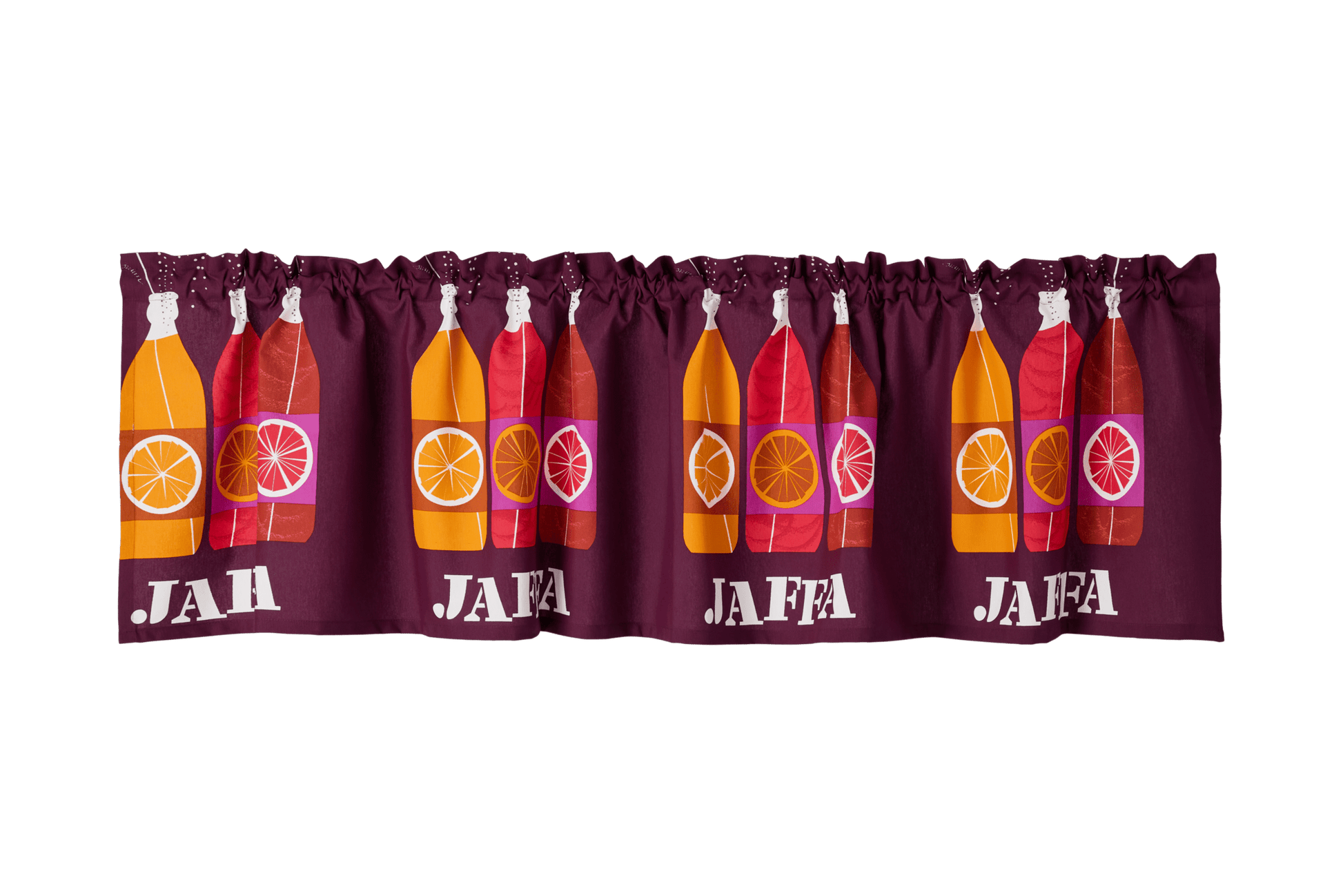 23310-100841-4900VA; Vallila Jaffa-verhokappa Viininpunainen / 60x250 cm 