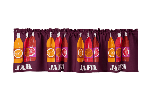 23310-100841-4900VA; Vallila Jaffa-verhokappa Viininpunainen / 60x250 cm 