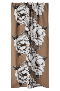 23310-110951-1102CU; Vallila Alma-verho Mokka / 140x250 cm 