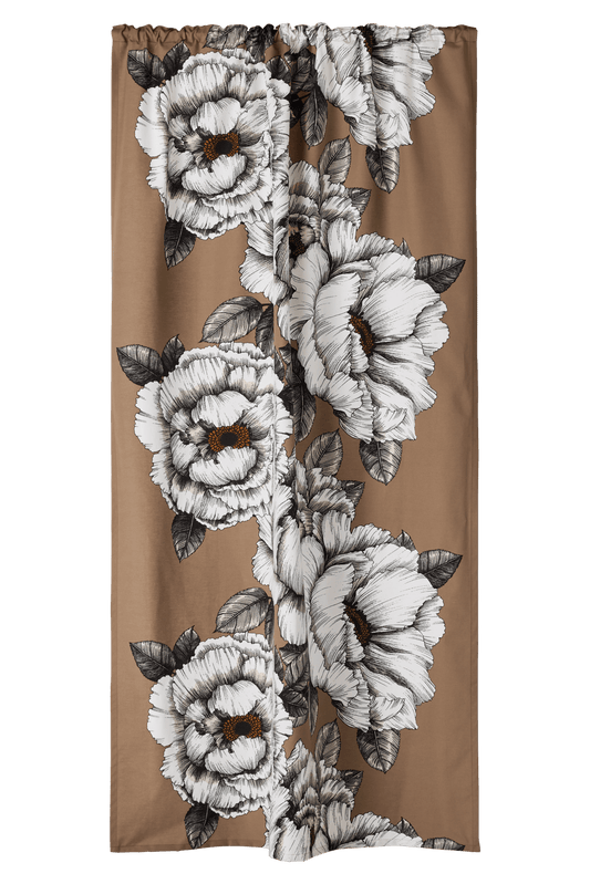 23310-110951-1102CU; Vallila Alma-verho Mokka / 140x250 cm 