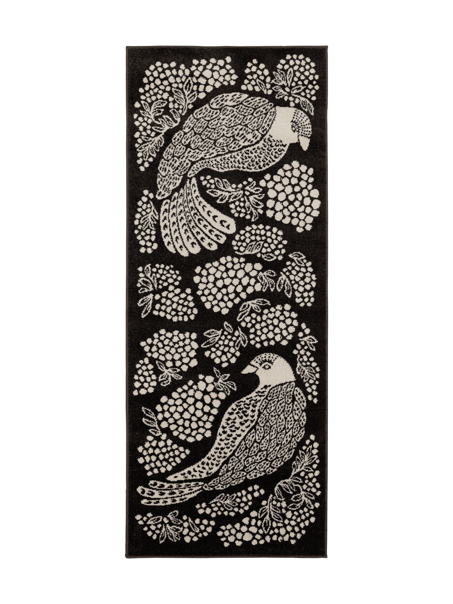 108774-9700; Vallila Viserrys-käytävämatto Tummanharmaa / 80x200 cm 