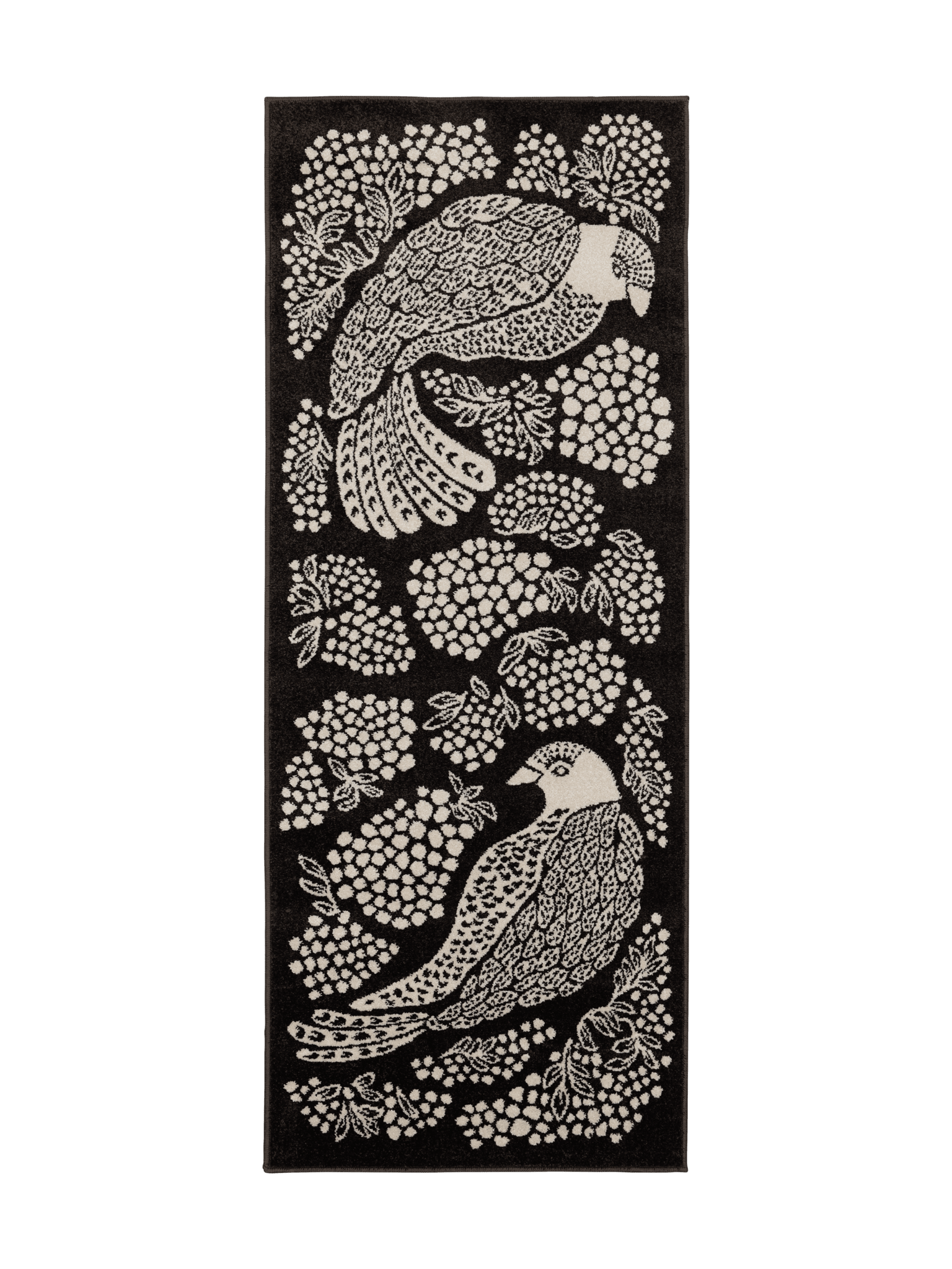 108774-9700; Vallila Viserrys-käytävämatto Tummanharmaa / 80x200 cm 