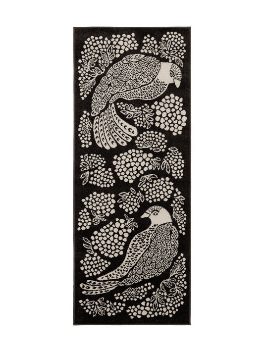 108774-9700; Vallila Viserrys-käytävämatto Tummanharmaa / 80x200 cm 