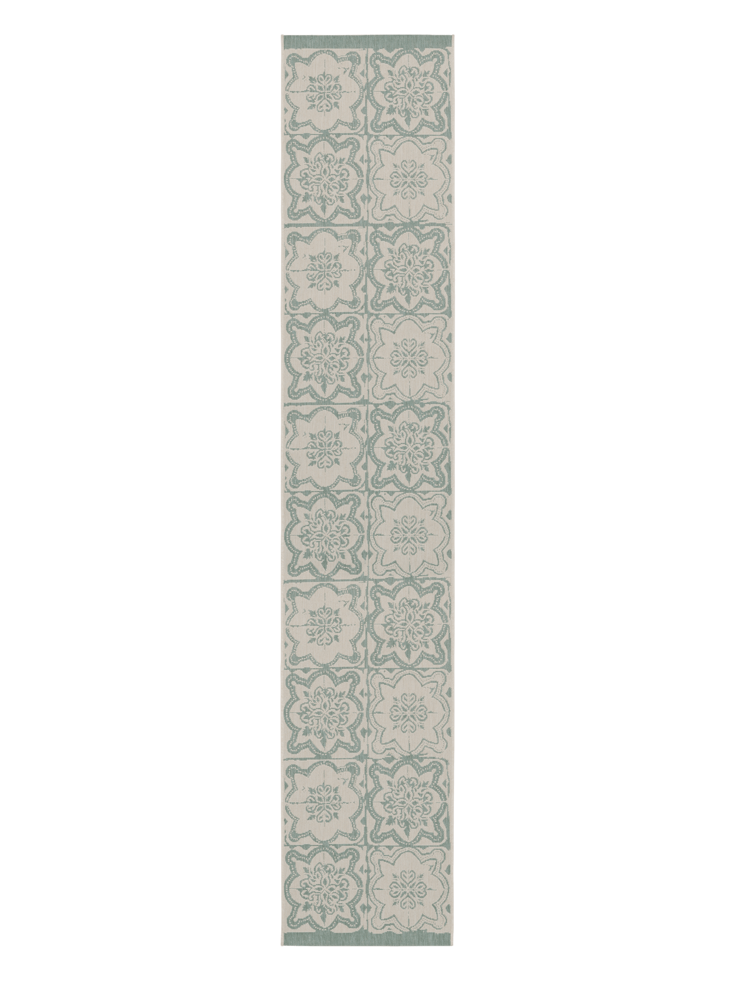 108597-7100; Vallila Kujakatti-käytävämatto Salvianvihreä / 80x400 cm 