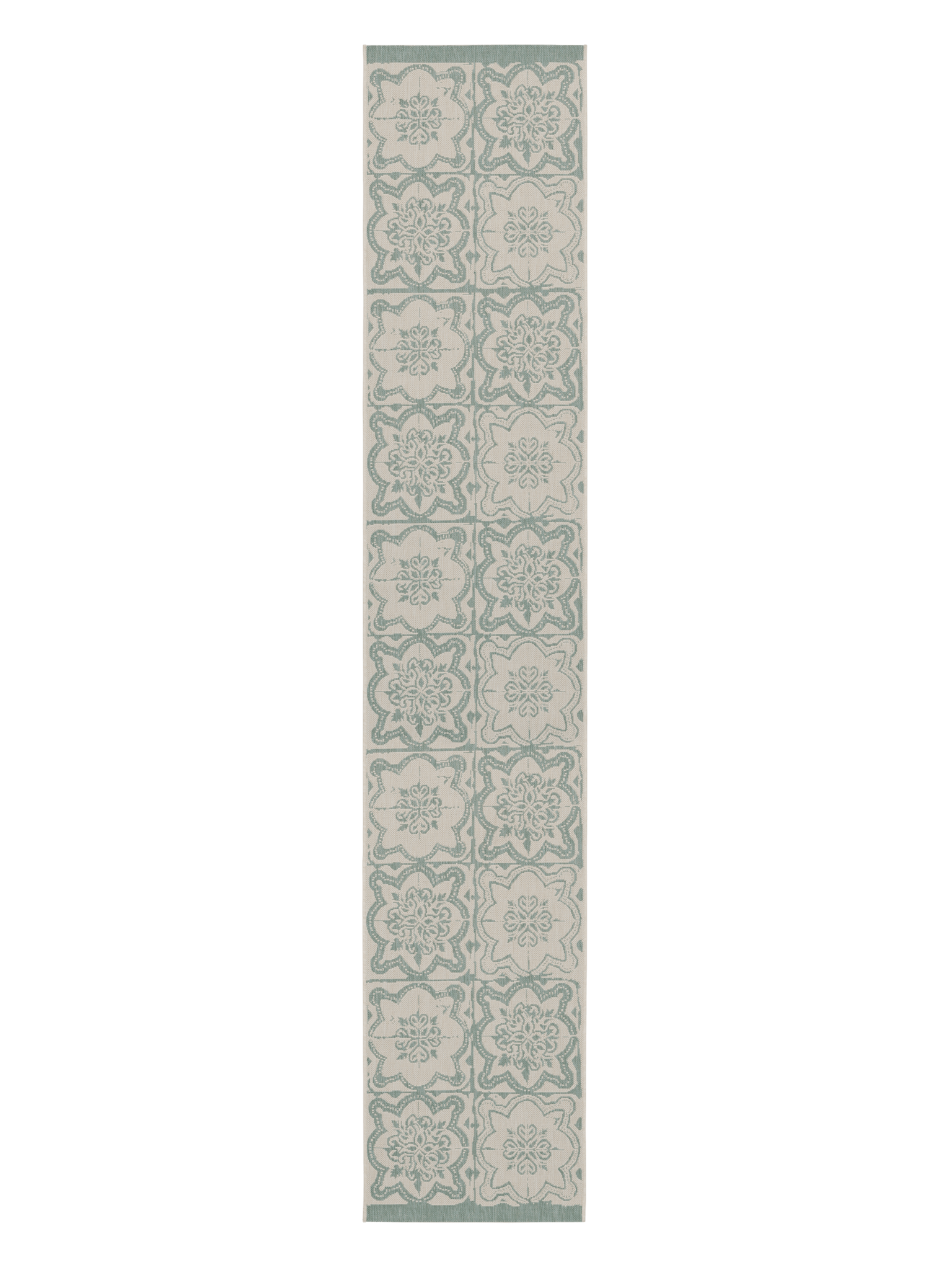 108597-7100; Vallila Kujakatti-käytävämatto Salvianvihreä / 80x400 cm 