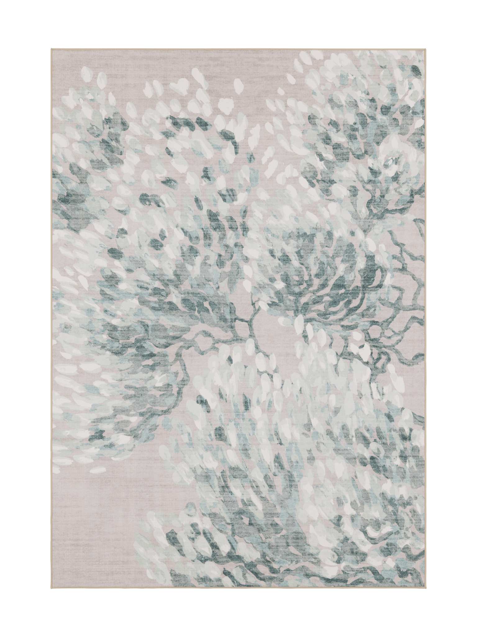108480-1073; Vallila Taikapuu-matto Beige-vihreä / 140x200 cm 