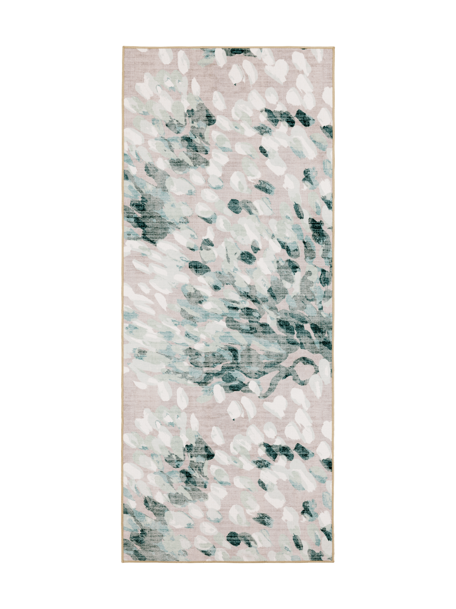 108479-1073; Vallila Taikapuu-käytävämatto Beige-vihreä / 80x200 cm 